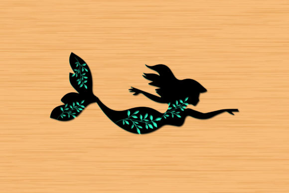 3d Mermaid Papercut Svg for Creative and Practical Use