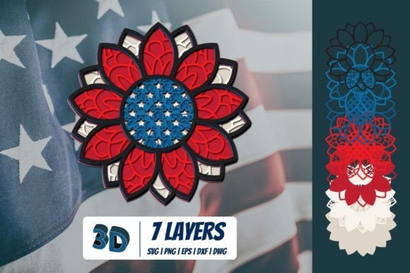 3D Patriotic Flower SVG: A Strategic Tool for Creative and Business Applications