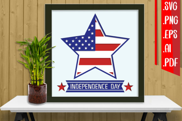 4th of July Layered Papercut 4 Svg Eps: A Creative and Practical Design for Celebrations
