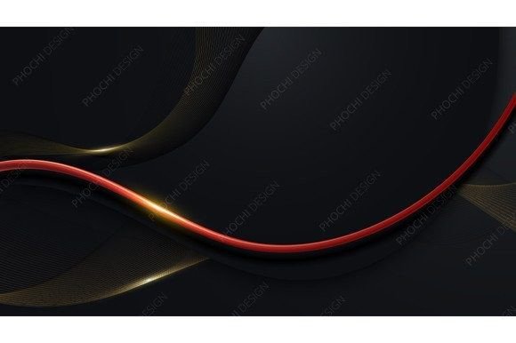 Abstract 3D Luxury Black Gold Background: A Premium Design Resource for Professionals