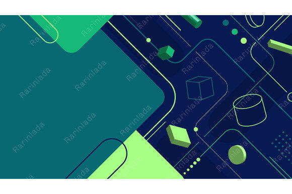 Abstract Pattern Blue 3D Geometric: A Versatile Design Tool for Creatives