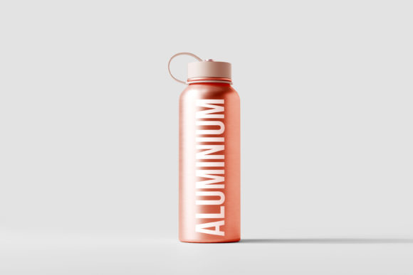 Aluminium Water Bottle Mockups for Creative Design