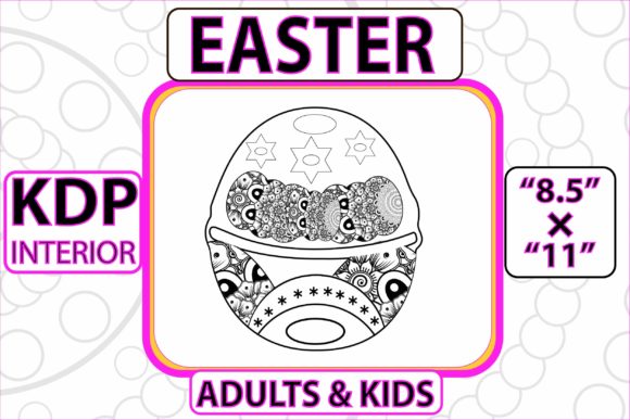 Easter Egg Coloring Book Pages - 5: A Unique Creative Resource for All Ages