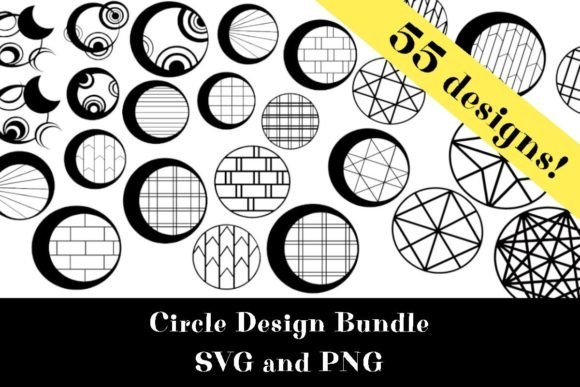 Geometric Circle Design SVG PNG Bundle: A Versatile Resource for Creative Projects