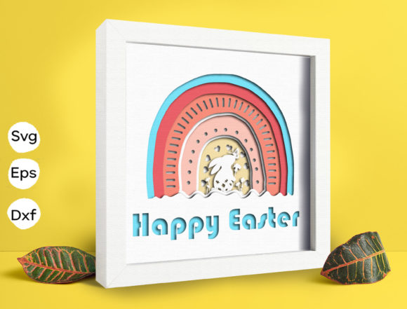 Happy Easter Papercut Light Box