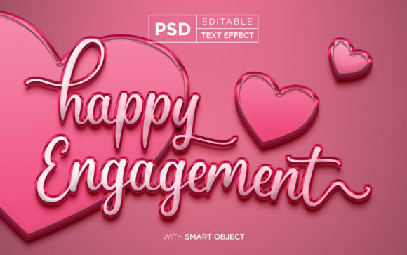 Happy Engagement Text Effect Mockup: A Versatile Tool for Modern Designers