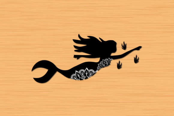 Layered 3D Mermaid SVG: A Versatile Design for Creative Projects