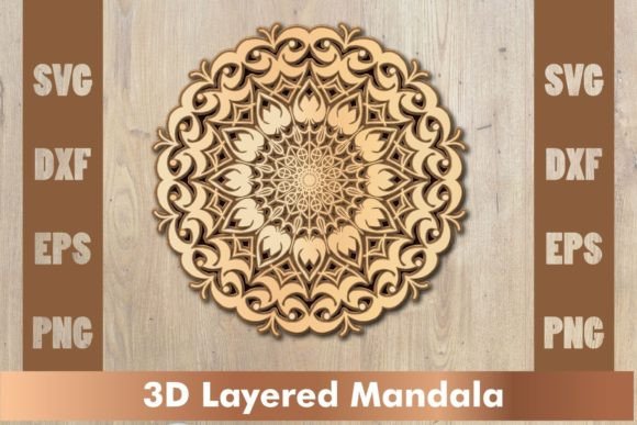 Mandala SVG, Cut File Mandala Design DXF: A Versatile Tool for Creators and Businesses