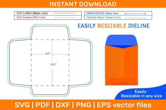 Open End Envelope 8.5x10.5 Inch Packaging