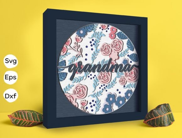 Rose Grandma Papercut Light Box