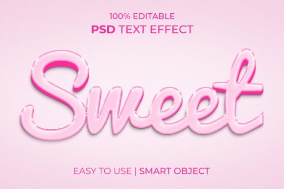 Sweet 3d Text Effect Style