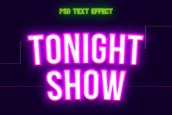 Tonight Show Neon Text Effect and DETAILS 3D Typography Text Effect: A Powerful Graphic Resource for Designers