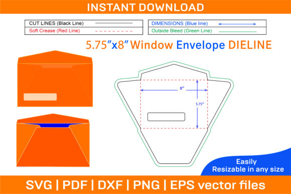 Window Envelope 5.75x8 Inch Dieline Temp: A Strategic Tool for Custom Packaging Solutions
